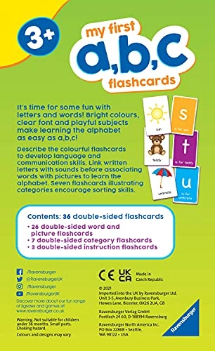 My First ABC Flash Cards - 3 years 36 pieces