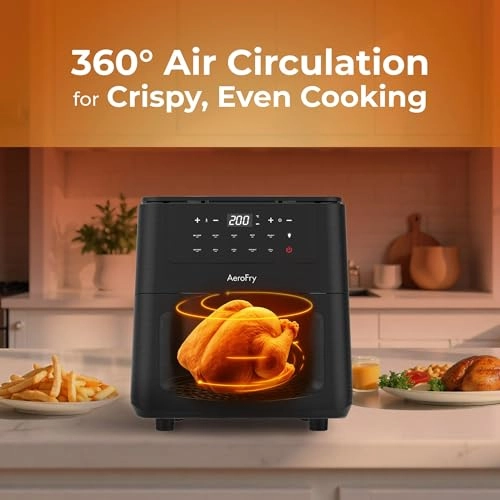 Panoramic Glass View Digital Air Fryer