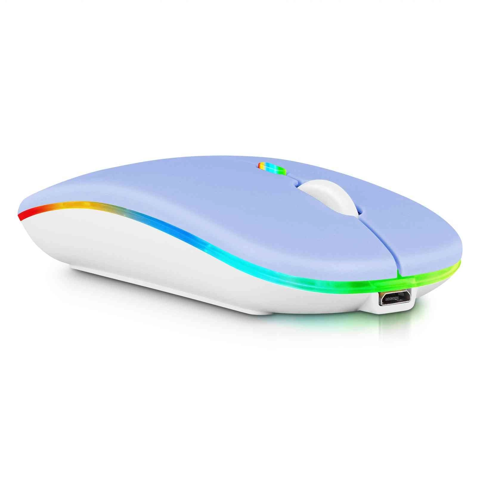 2.4GHz Rechargeable Wireless LED Mouse - Bluetooth