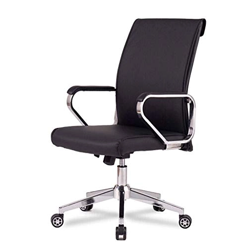 Desk Chair - PU Leather Brown High Back