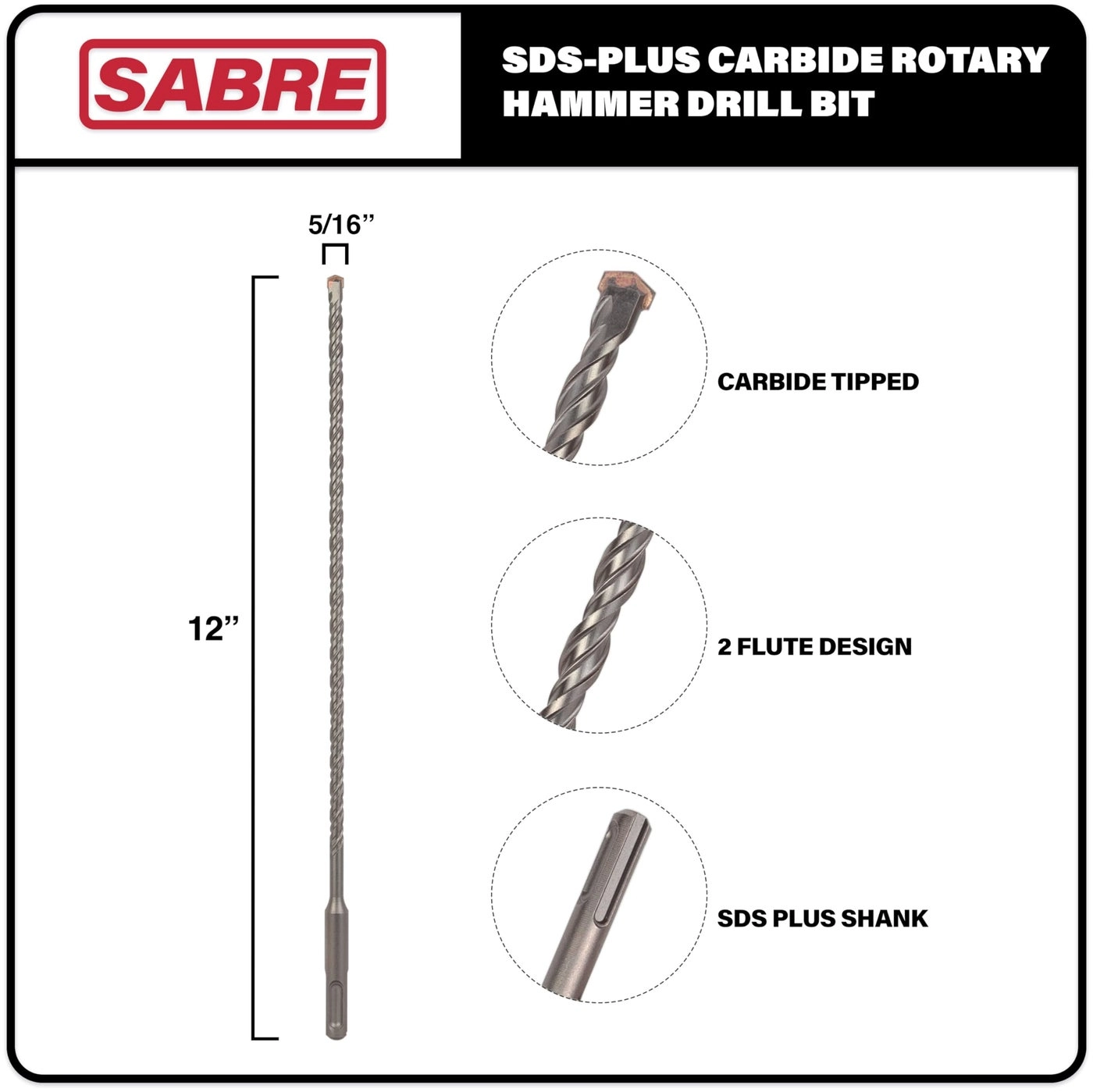 SDS Plus Rotary Hammer Drill Bit