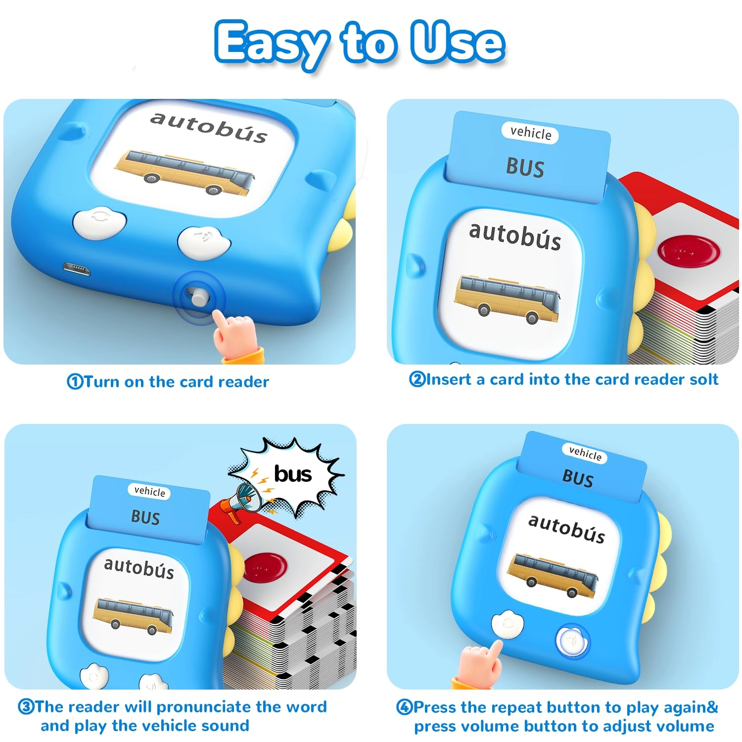 Talking Flash Cards - 2-6 280 pieces