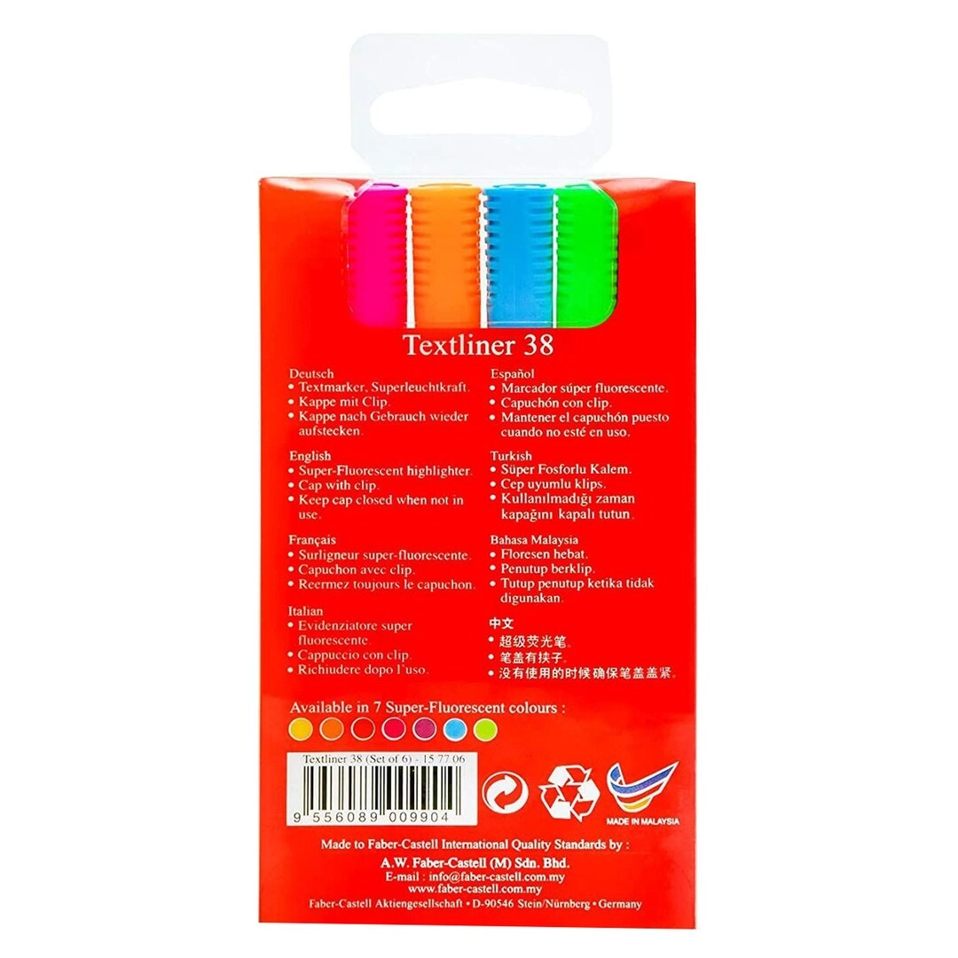 Textliner 38 - Multicolour chisel tip