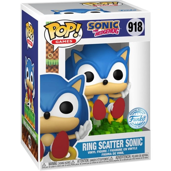 Sonic - Pop! Games - Ring Scatter Exclusive Vinyl Figures