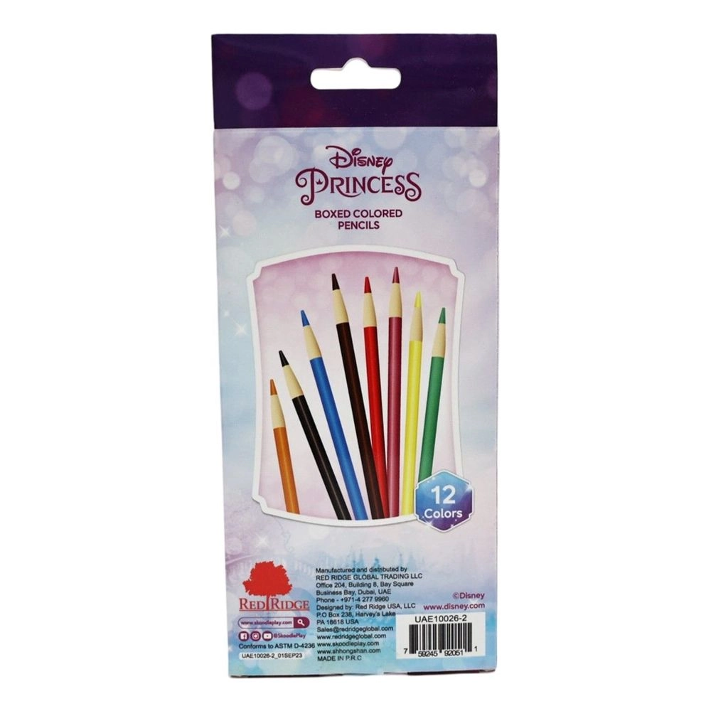SKOODLES Disney Princess Colored Pencils - 12