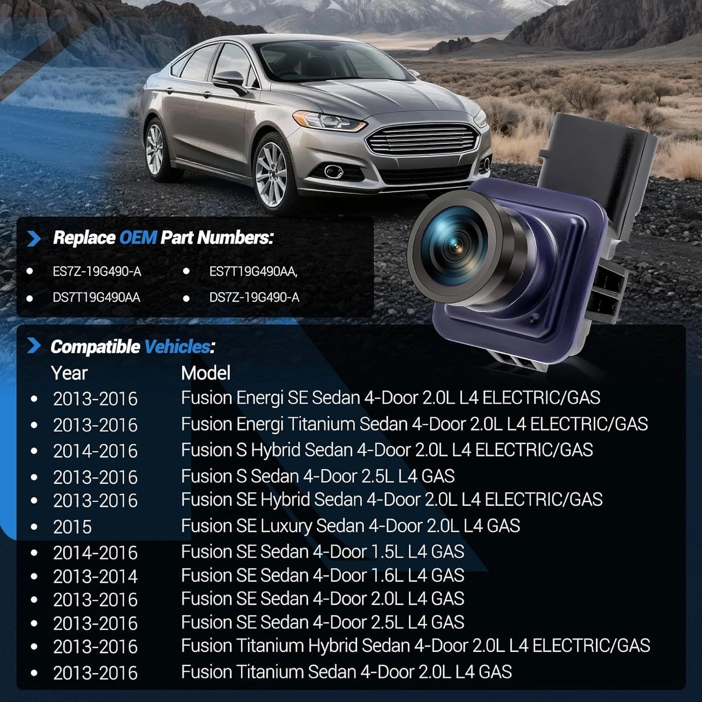 Backup Camera - Night vision 720P