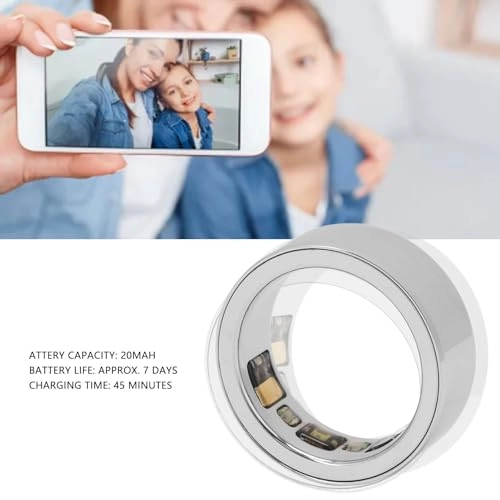 Smart Ring Health Tracker - IPX8 Waterproof 20mah Approx. 7 Days