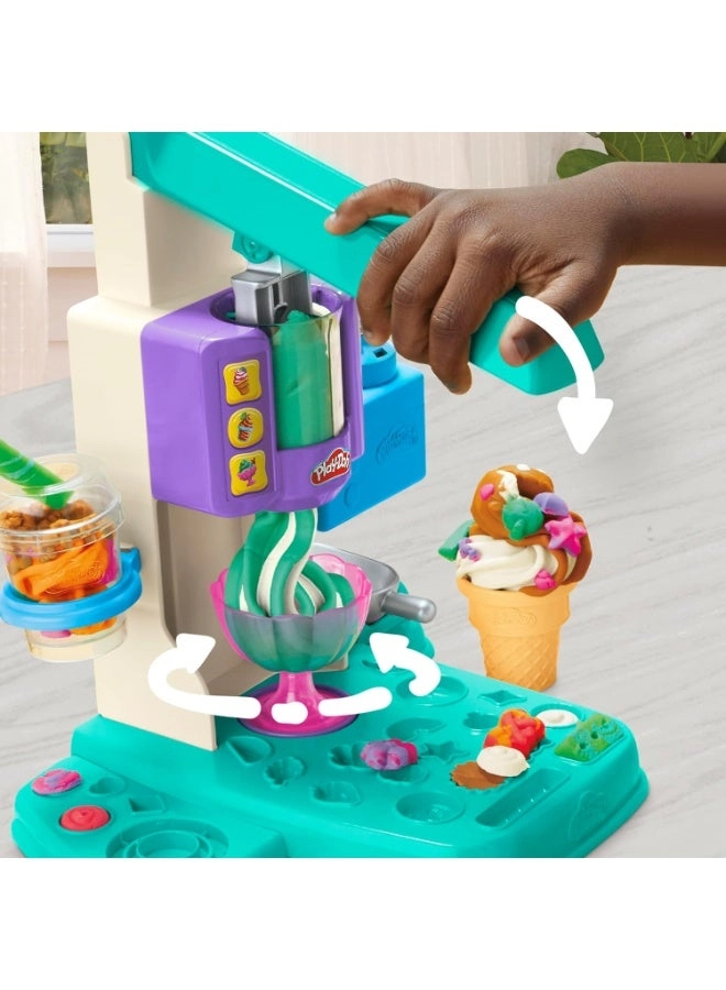 Rainbow Swirl Ice Cream Playset - 7 pcs