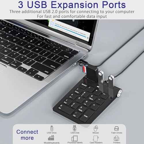 NK622 - 18 Key USB-A USB-C 3 USB 2.0 Ports