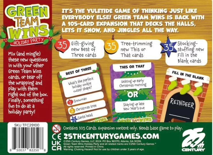 Green Team Wins: Holiday Party - English All Ages