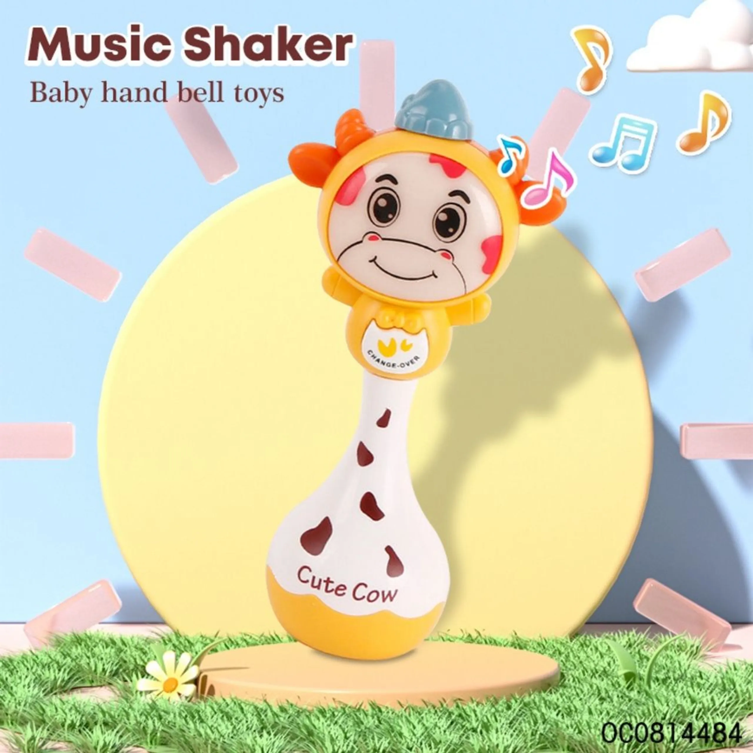 Baby Musical Rattle Toy - Suitable for 12 months and above Cute Cow