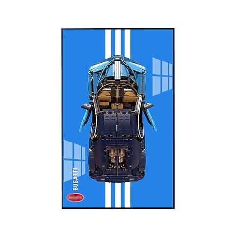 Display Wallboard - for LEGO 42083 Bugatti with Light