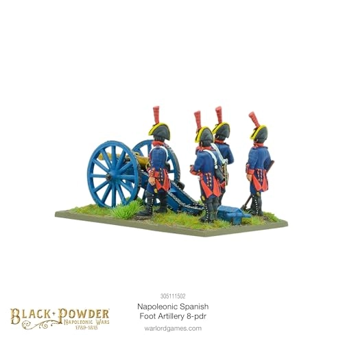 Black Powder: Napoleonic Spanish Foot Artillery 8-PDR - 28mm