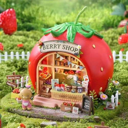 Miniature Wooden Dollhouse Furniture Kit - Creative Room 1:24