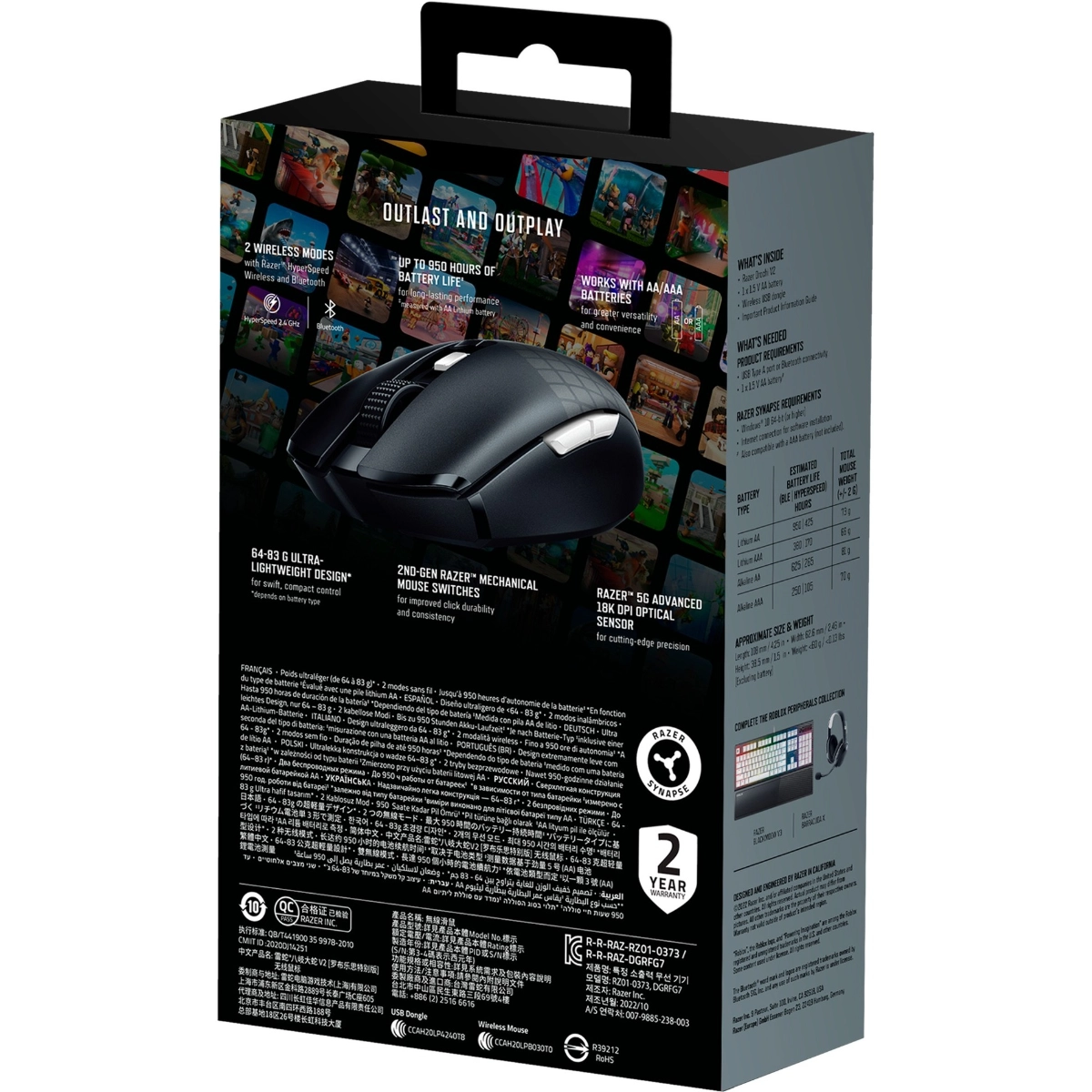 Orochi V2 Gaming Mouse - Bluetooth/Wireless