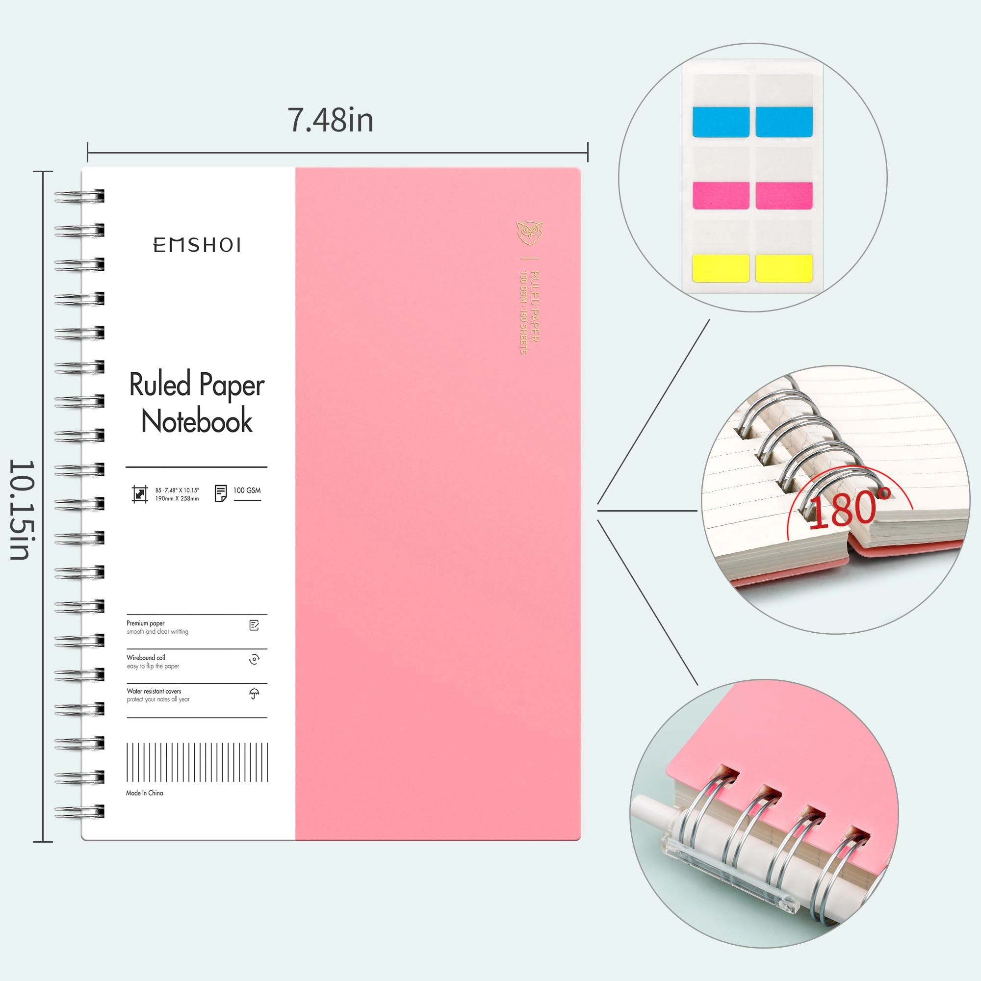 Notebook B5 Spiral - Lined 150 Sheets