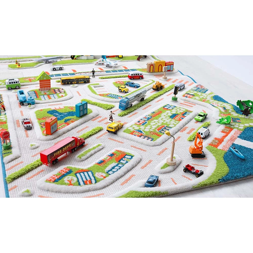 Mini City Design Educational 3D Carpet Playmat - 3D 100 x 150 cm