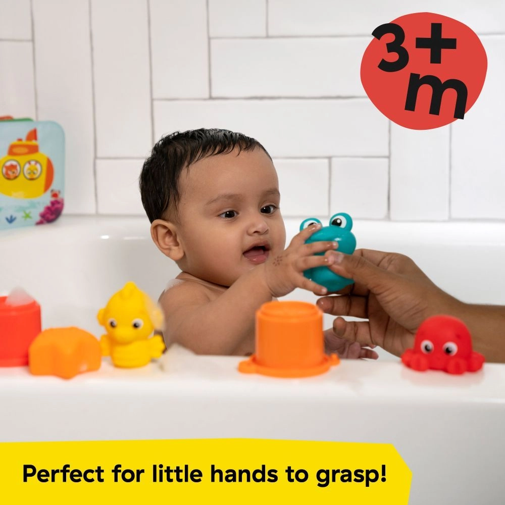 Opus Bath Pals - 11-Piece Bath Gift Set with Book & Toys