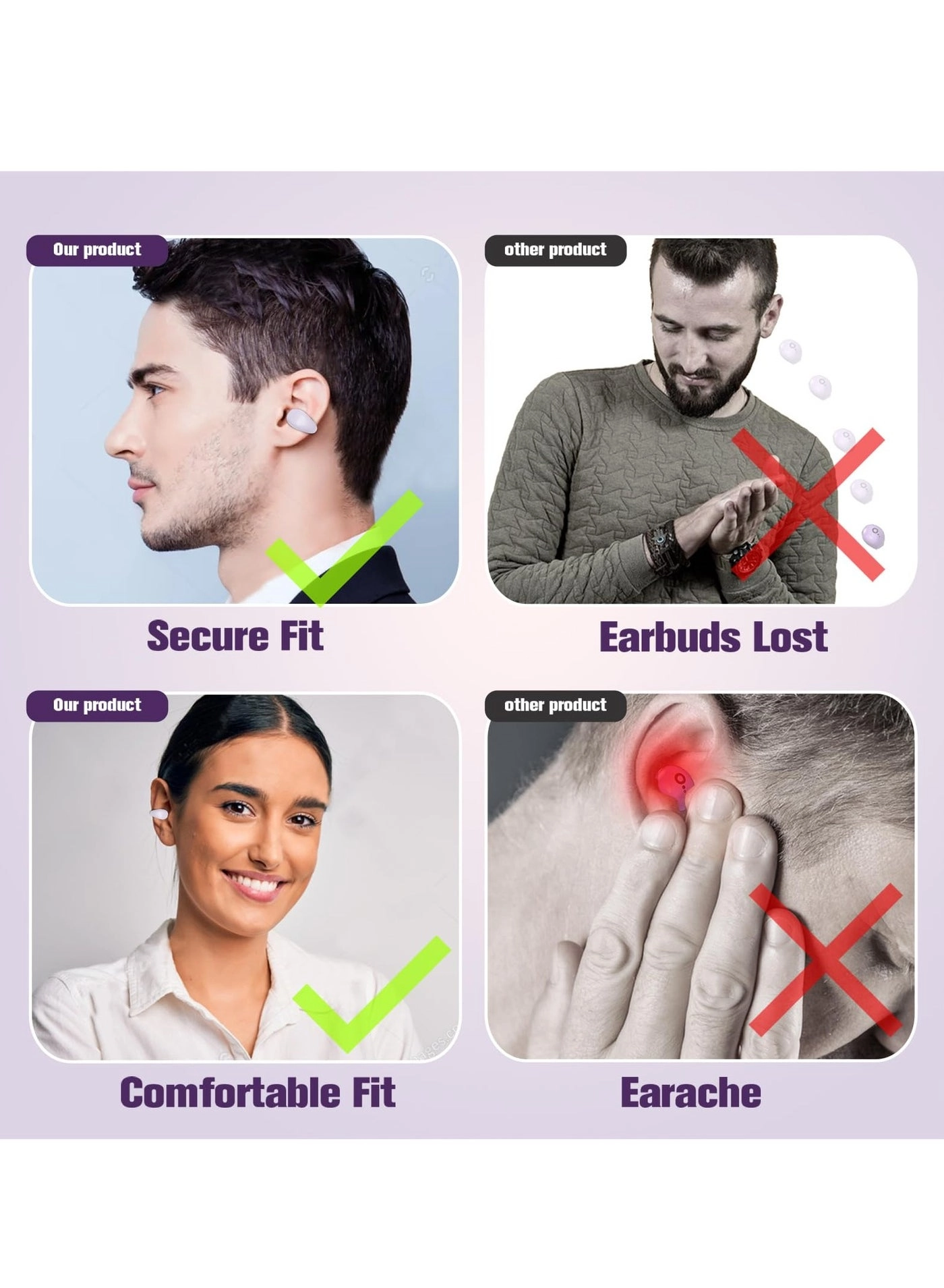 Open-Ear Bluetooth Bone Conduction Sport Headphones - Wireless Headphone