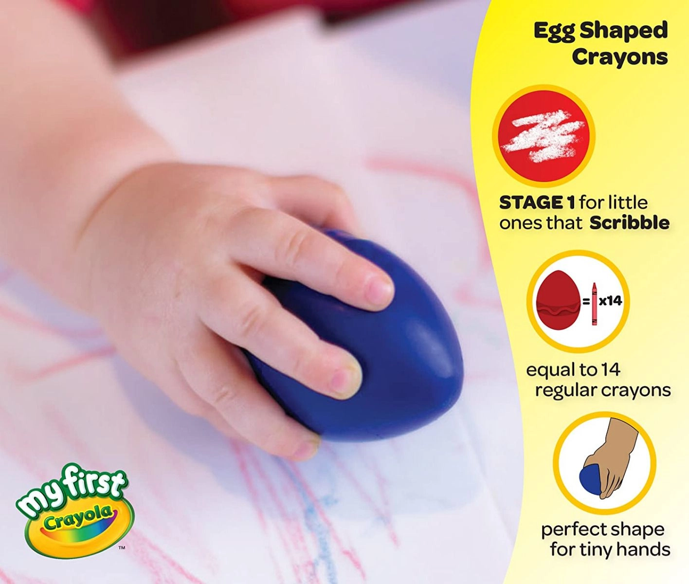 My First Palm Grip Crayons - 3 piece(s)