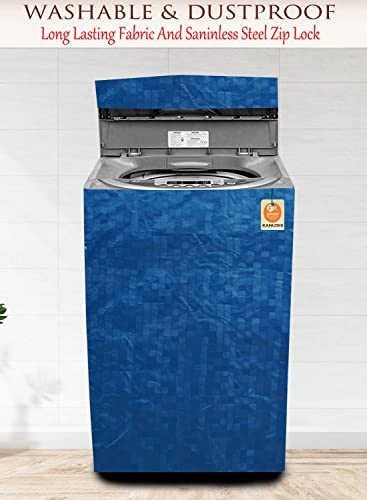 Top Load Fully Automatic Washing Machine Cover - Maroon For 6 kg, 6.5 kg, 7 kg, 7.5 kg