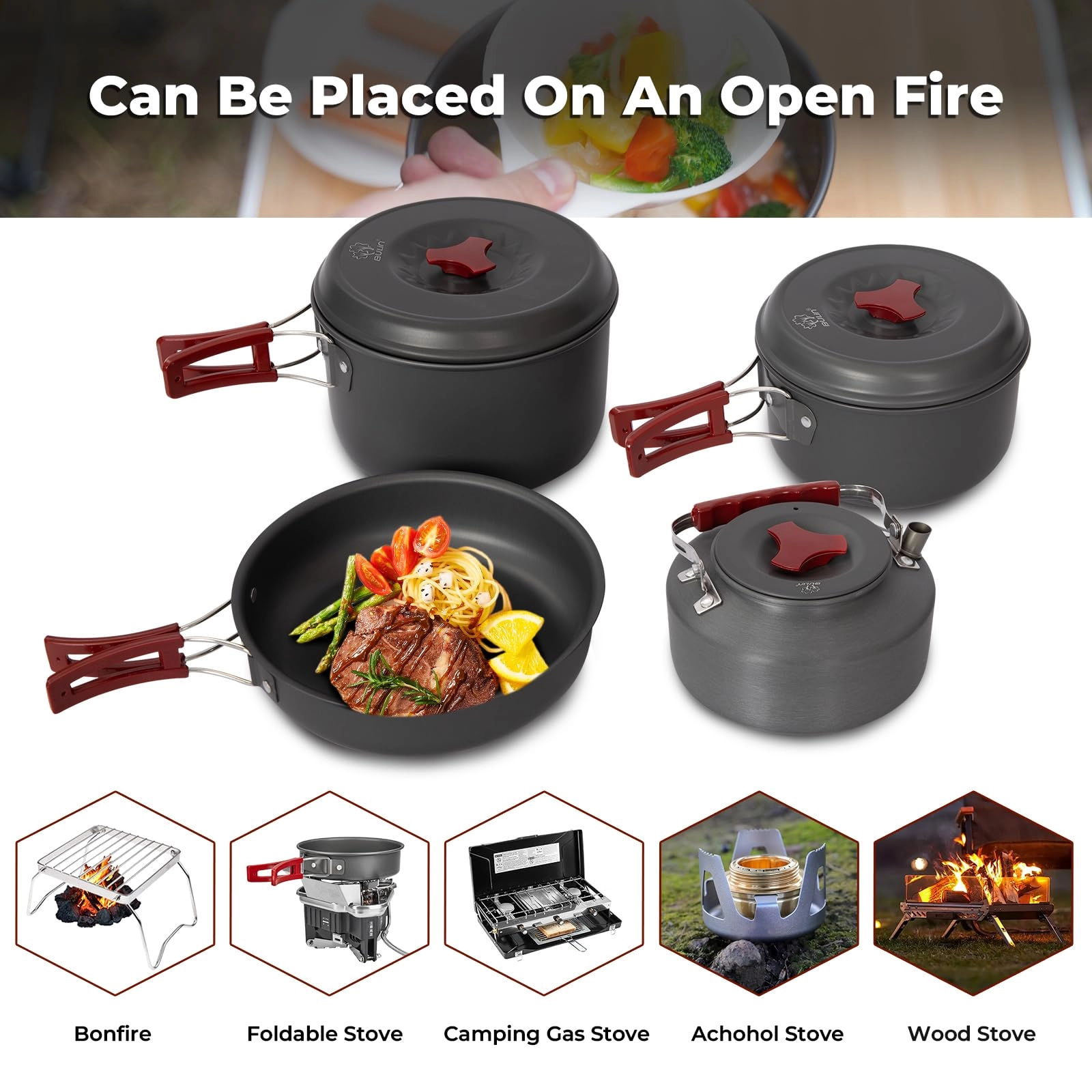 Camping Cookware Mess Kit - 13 piece(s)