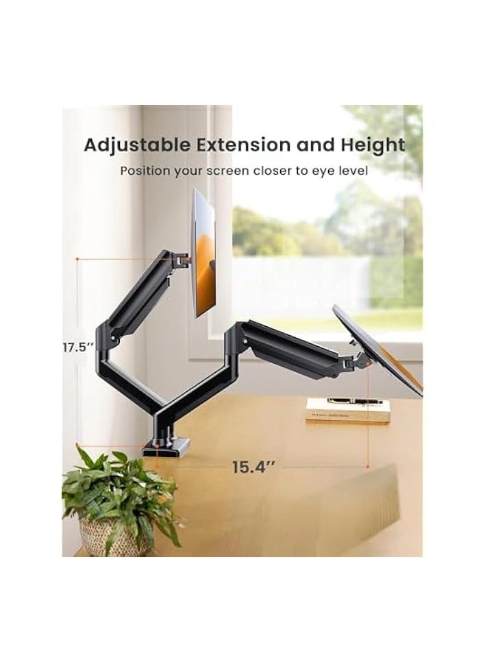 Dual Monitor Mount - 2 Monitors 32 inches 75mm or 100mm