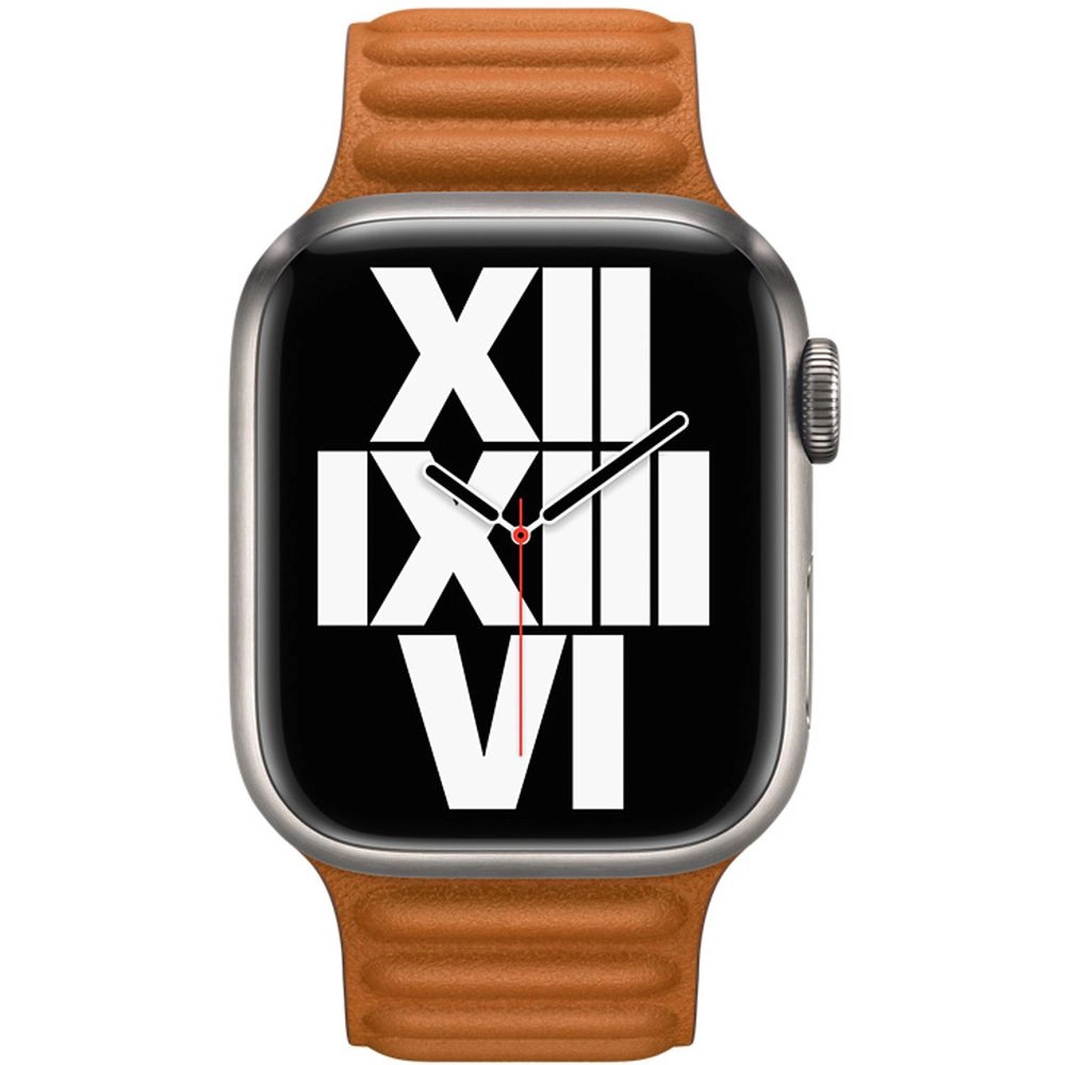 Leather Link - Leather 45mm S/M Golden Brown for Apple Watch