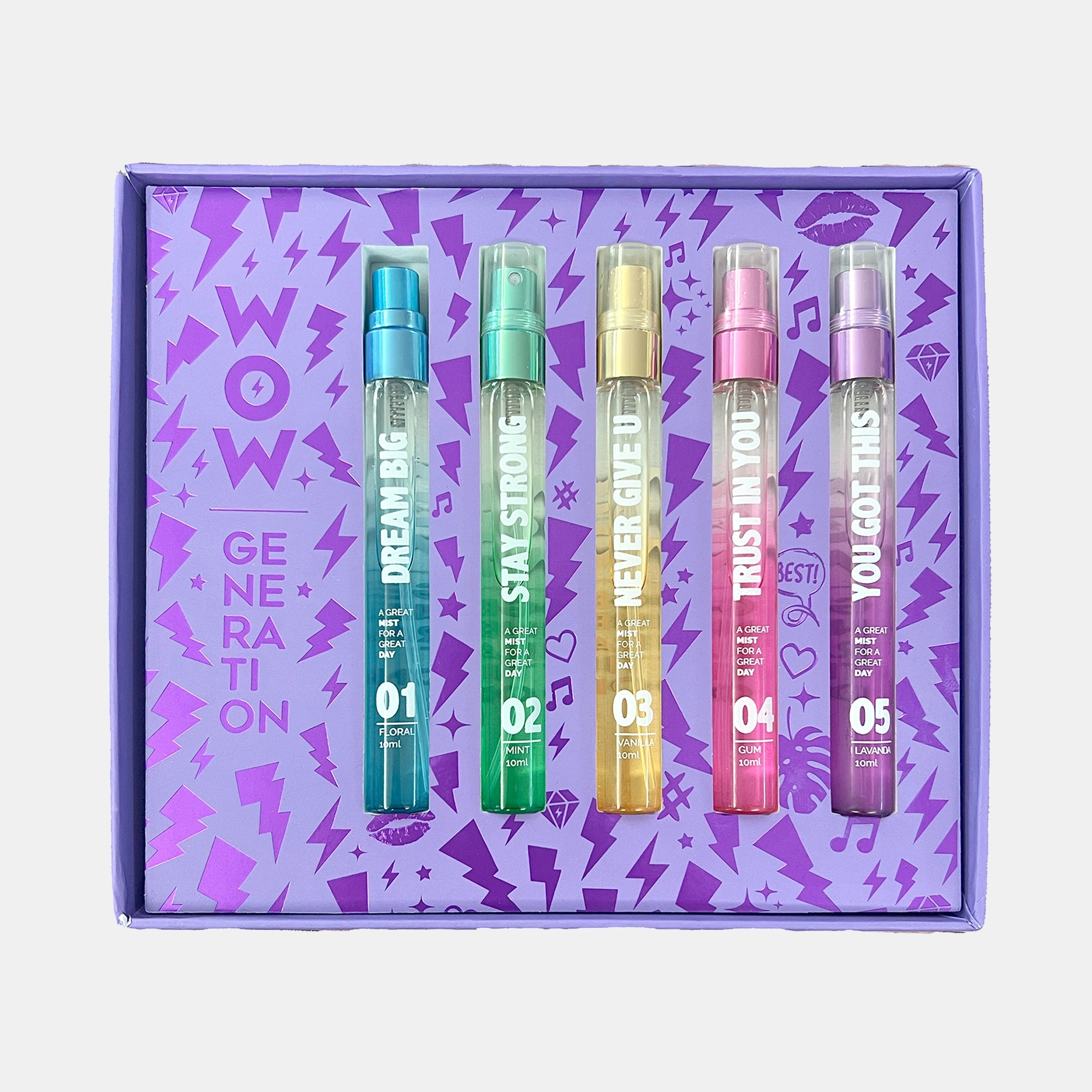 Body Mists Discovery Set - Watermelon Mint Vanilla Bubble-gum Lavender
