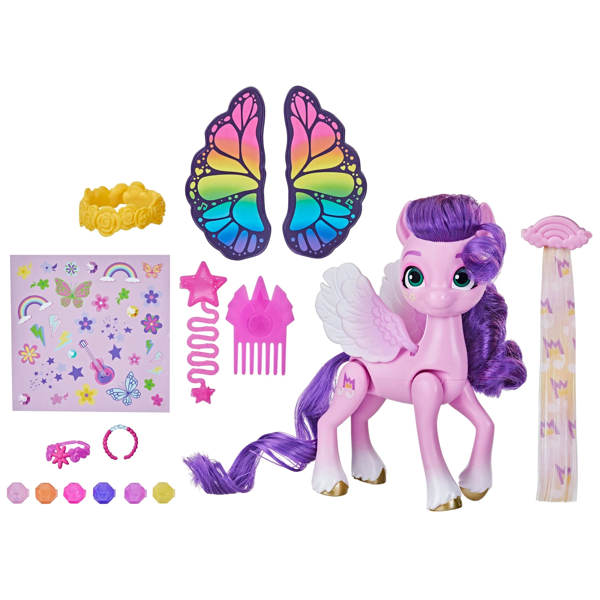 My Little Pony Princess Pipp Petals Hair Styling Doll - 5.5-inch Plastic Ages 5+