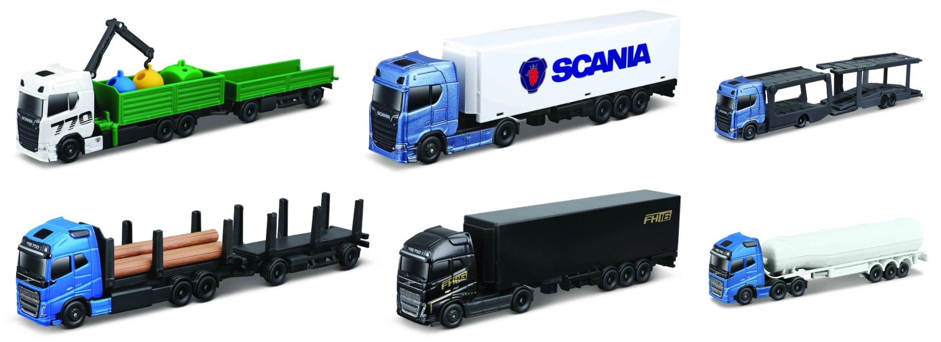 Maisto Mini Work Machines Freight Haulers - 3 Inch 1 Pc