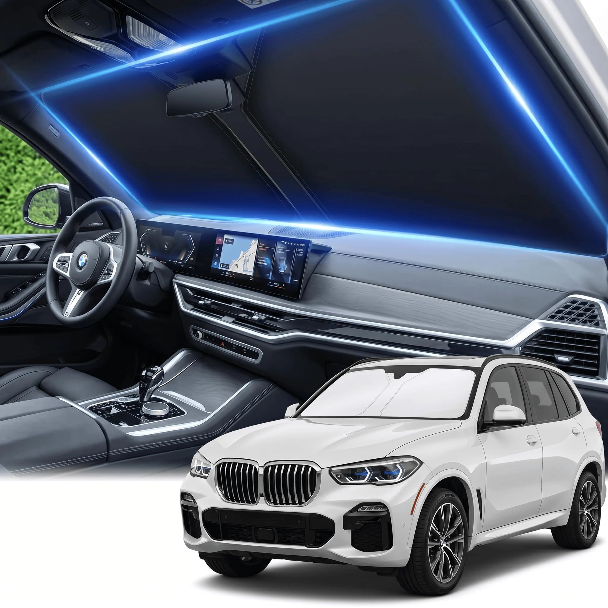 AuyNeas Windshield Sun Shade - BMW X5 2019|2020|2021|2022|2023|2024