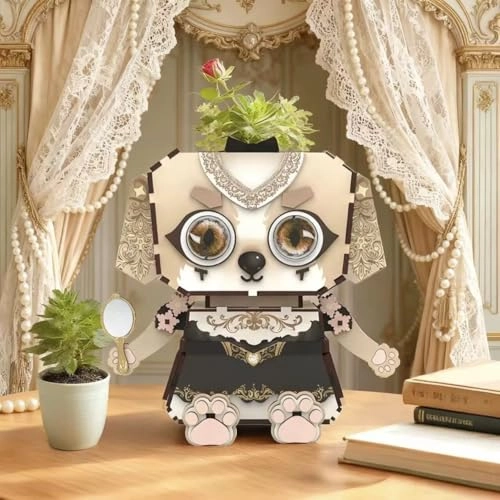 3D Wooden Puzzle Planter - 1 piece(s)