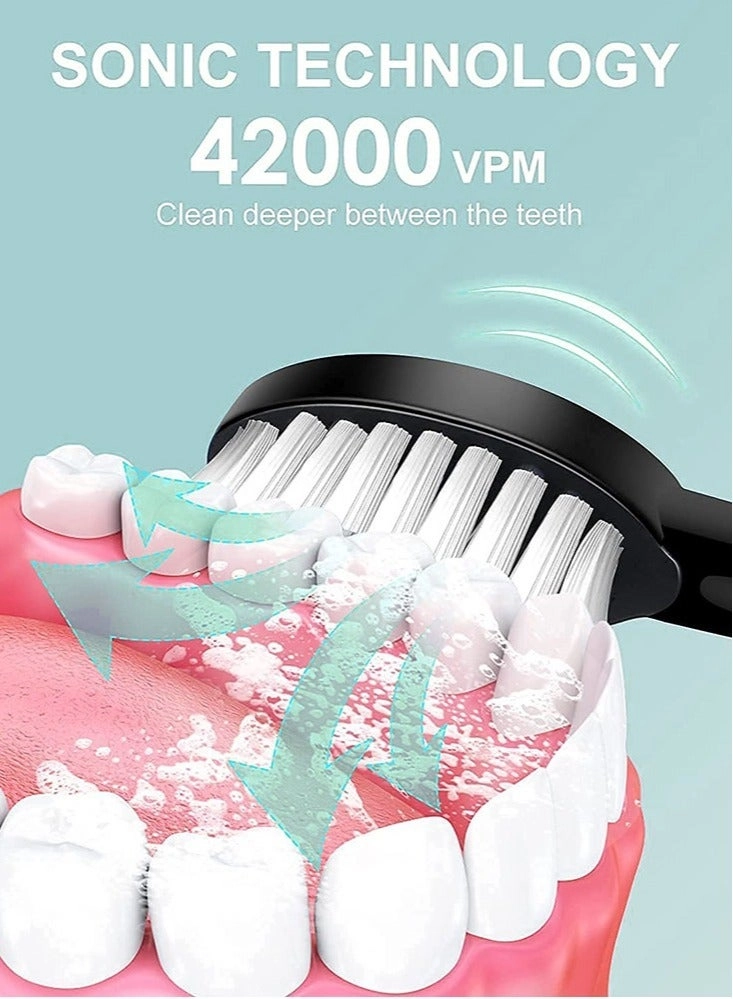 PSM brush - 6-Speed Sonic Vibration White Combo