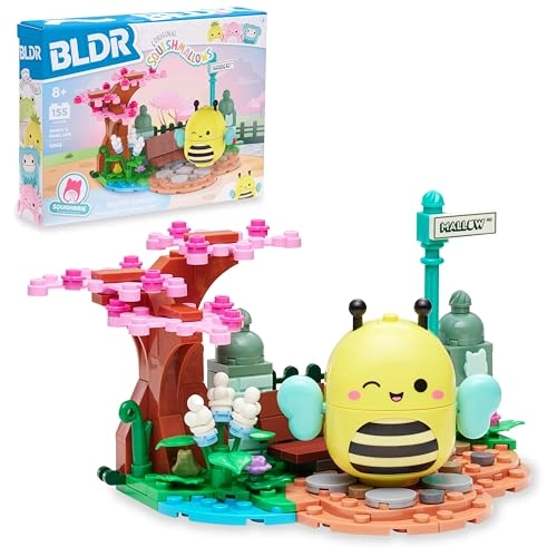 BLDR Squishmallows Sunnys Park Life - Sunny The Bee buildable figure 8+ Years