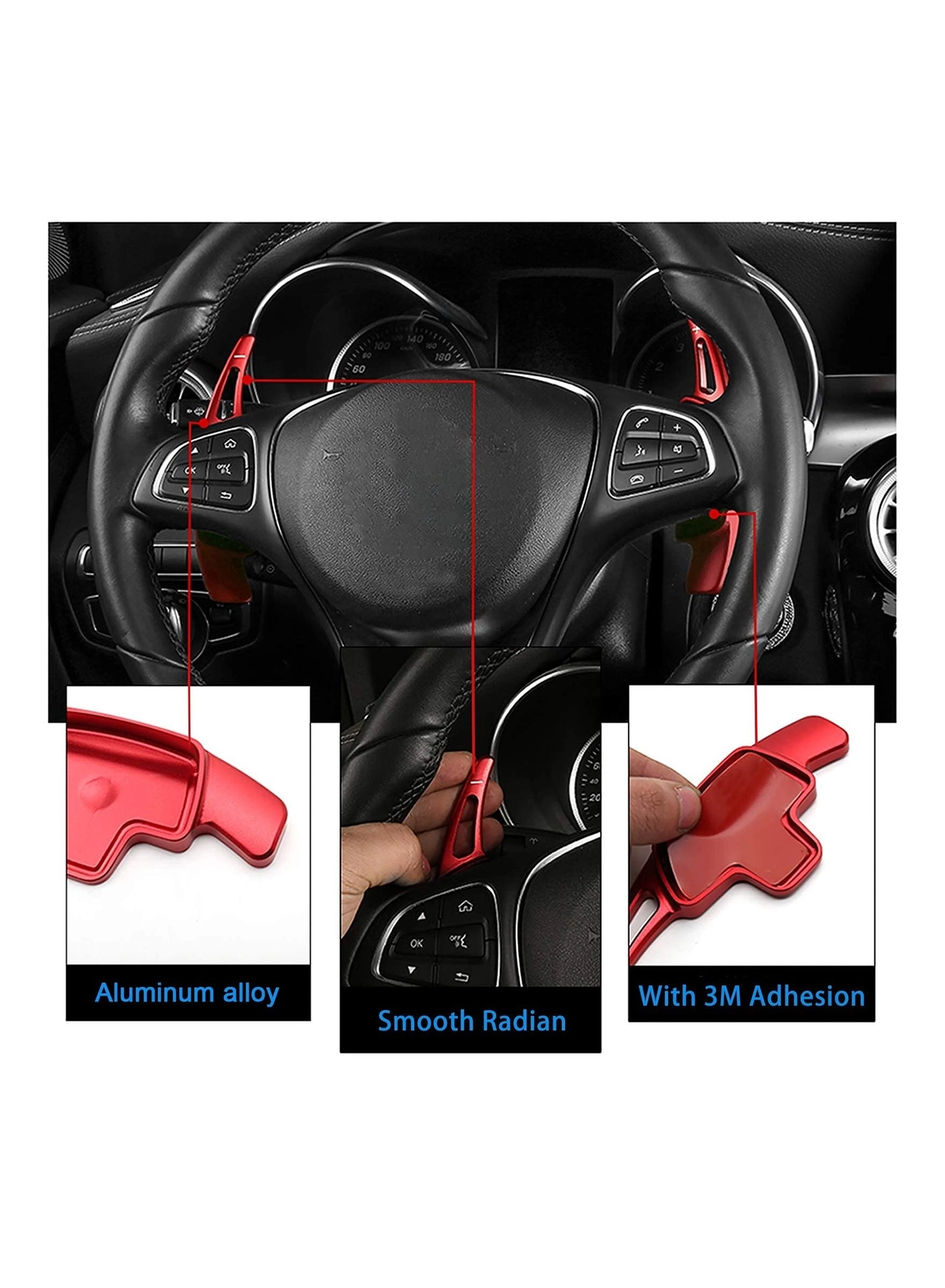 Paddle Shifter Extensions - Class A Class B Class C CLA CLS E G GL GLA GLC GLE GLS Metris S SL SLC