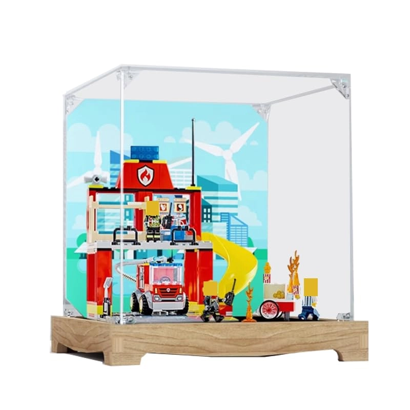 Clear Acrylic Display Case - Lego City