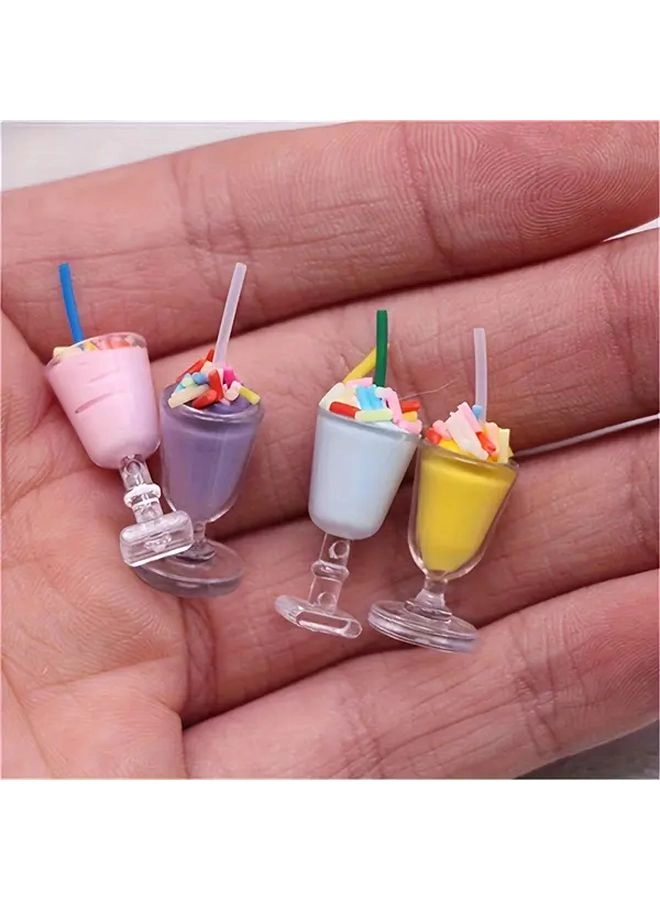 Generic Miniature Ice Cream Model Ornaments - 14+ years 4 pcs