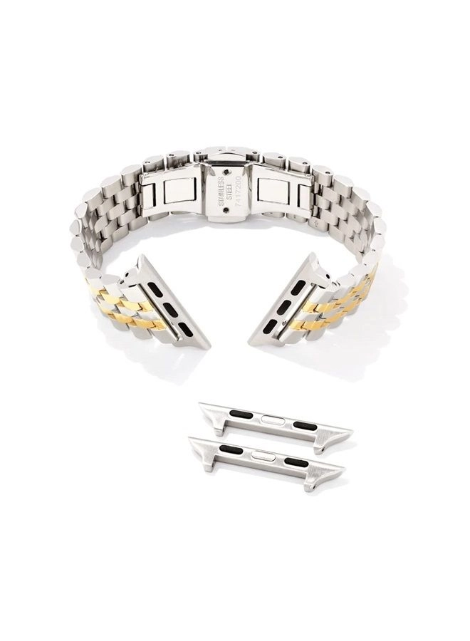 20mm Alex 5 Link Watch Band for Apple Watch Series 1-8 and Samsung Galaxy Watch