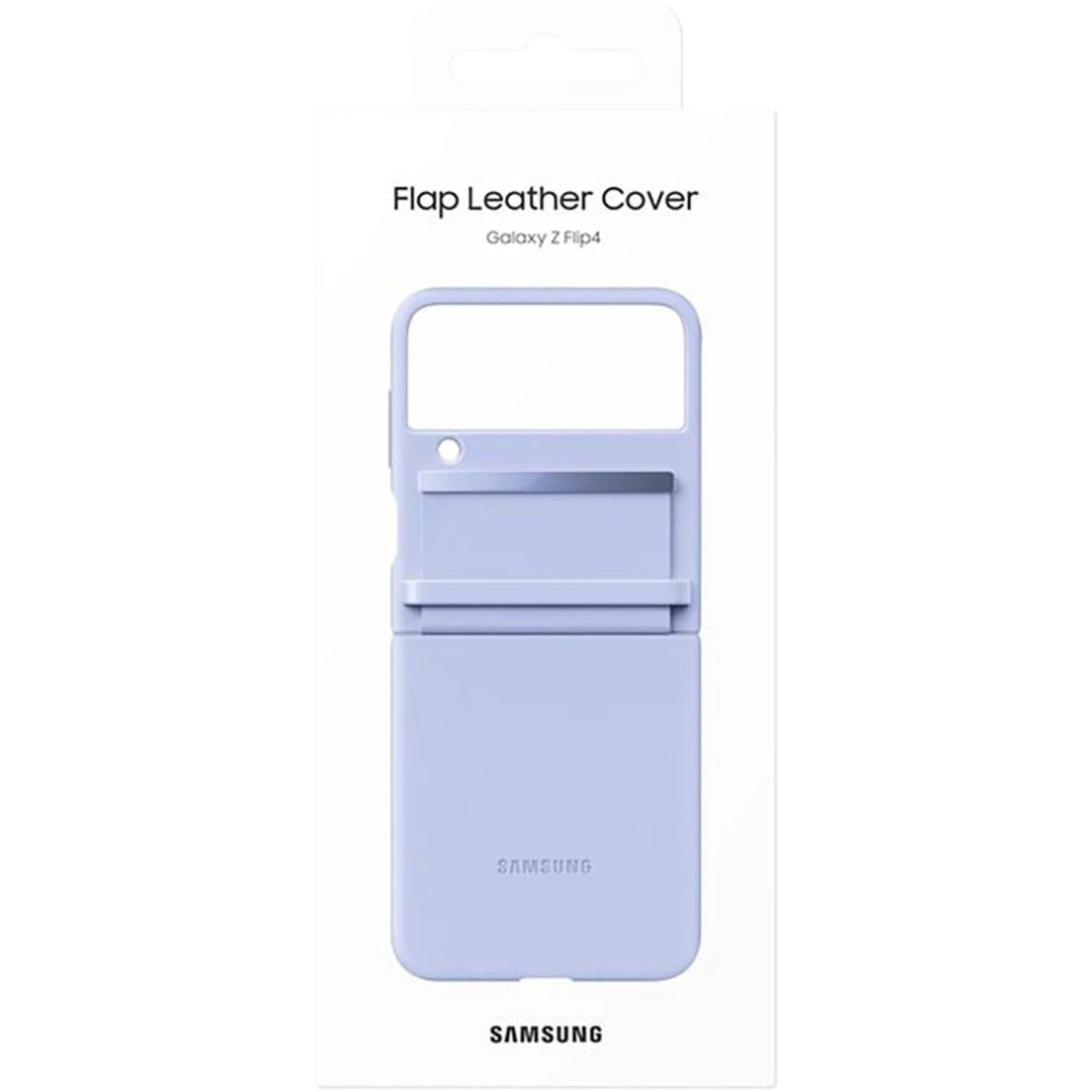 Flap Leather Cover - Leather Back Case for Samsung Flip 4
