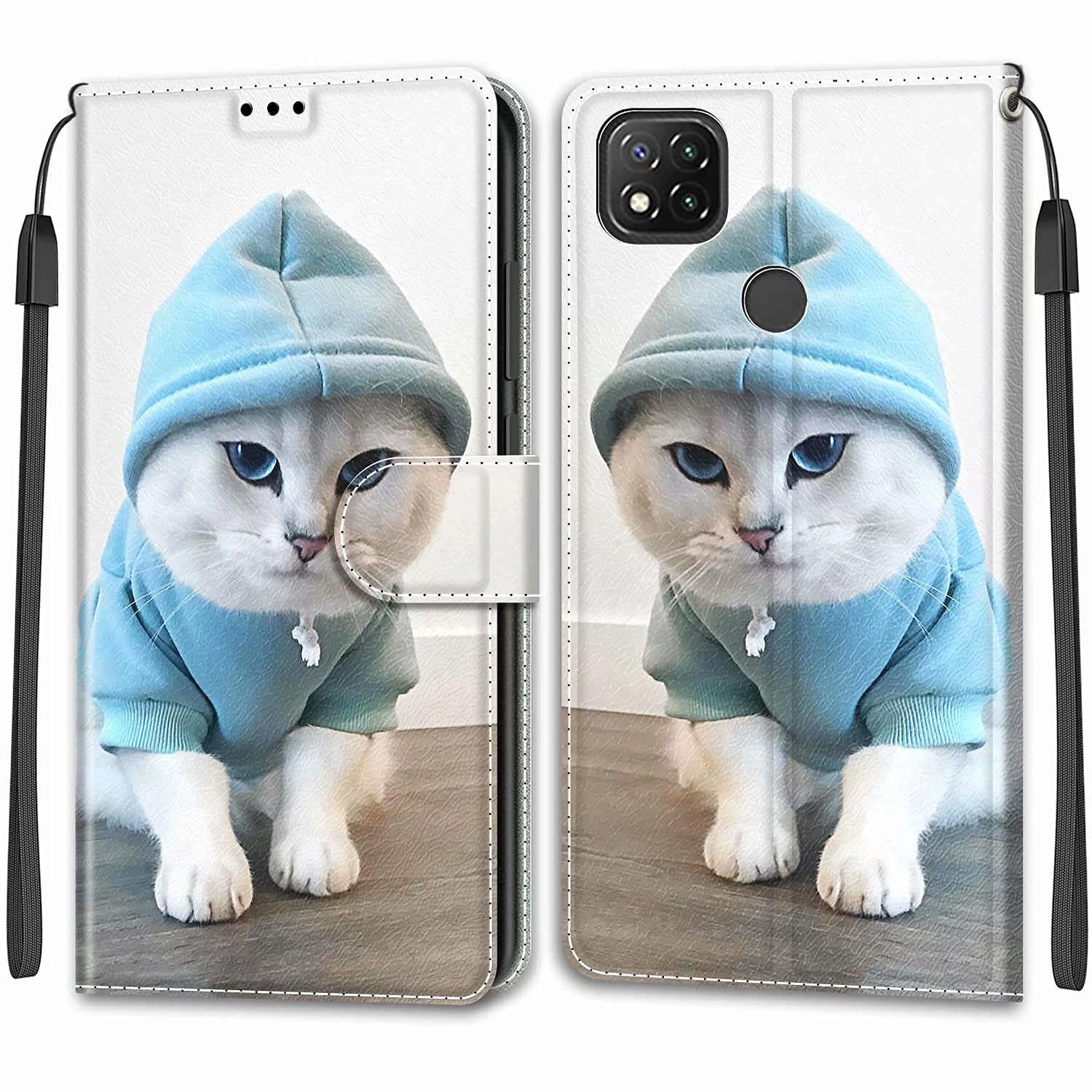 LMFULM Wallet Case Folio for Xiaomi Redmi 9C