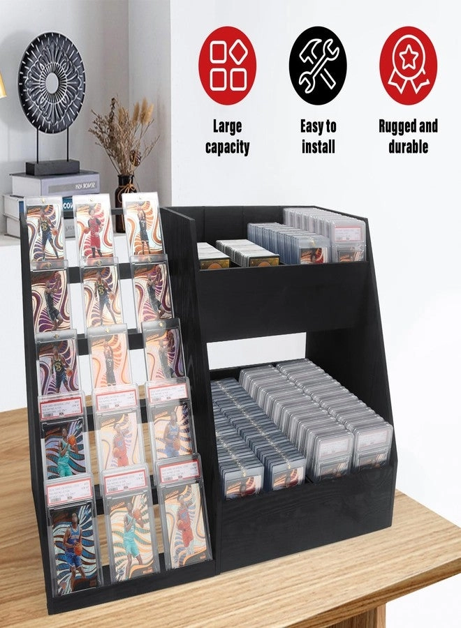Trading Card Display Stand - 200+ 8 Card Holders