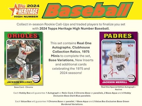 Heritage Baseball Hobby Box - 24 Single Hobby Packs