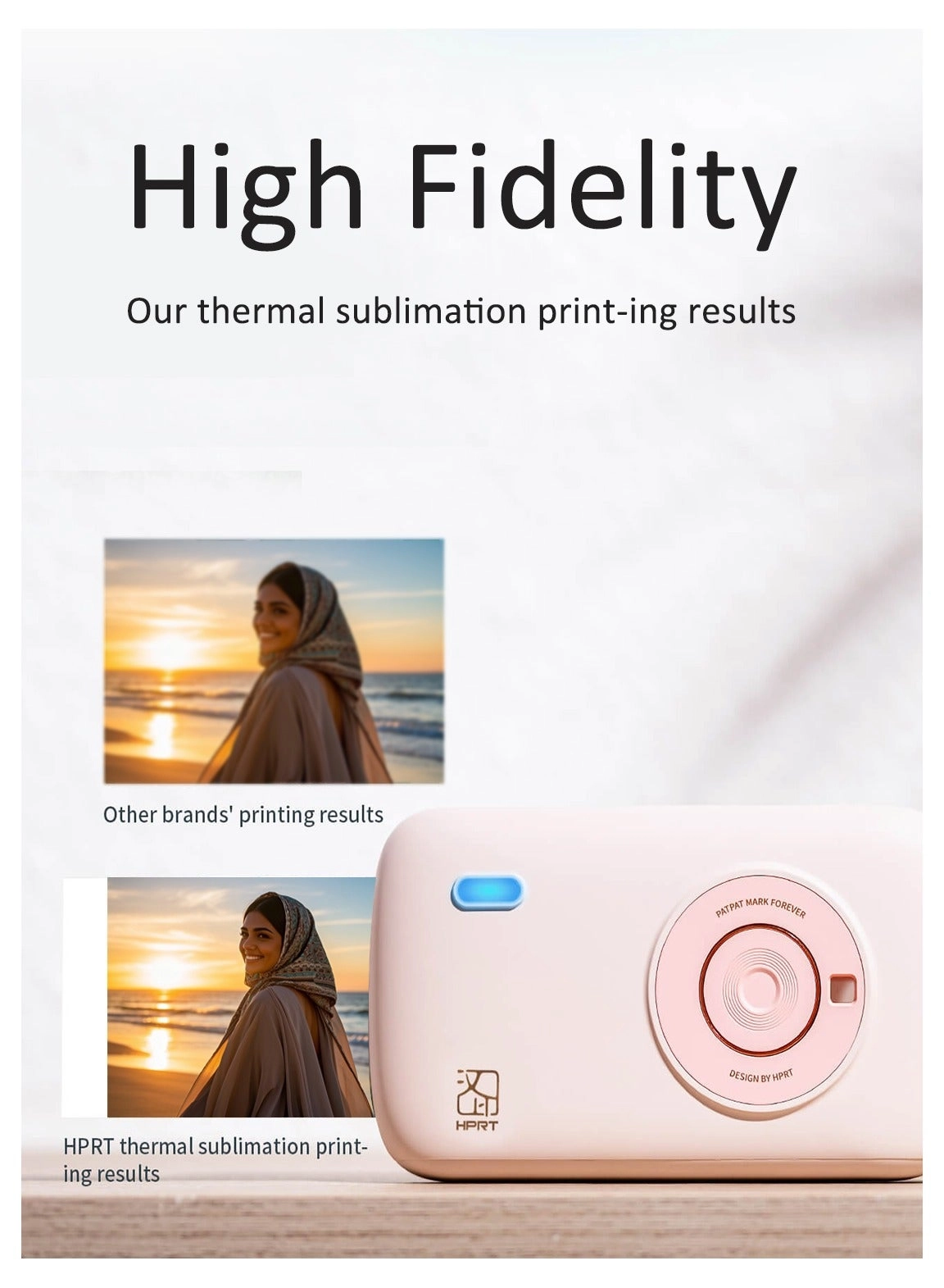 Mini Photo Printer CP2100 - Portable Bluetooth 300DPI