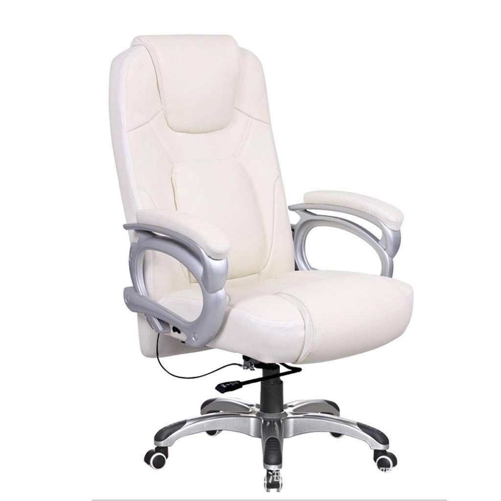 Desk Chair - PU Leather Brown High Back