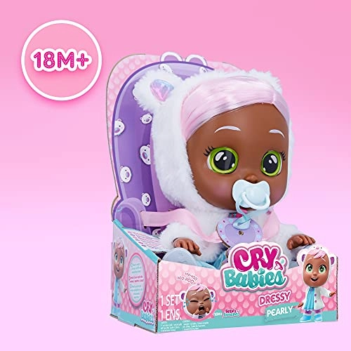 Pearly Baby Doll - 12" Pastel Pink Hair Blue Dress Ages 18+