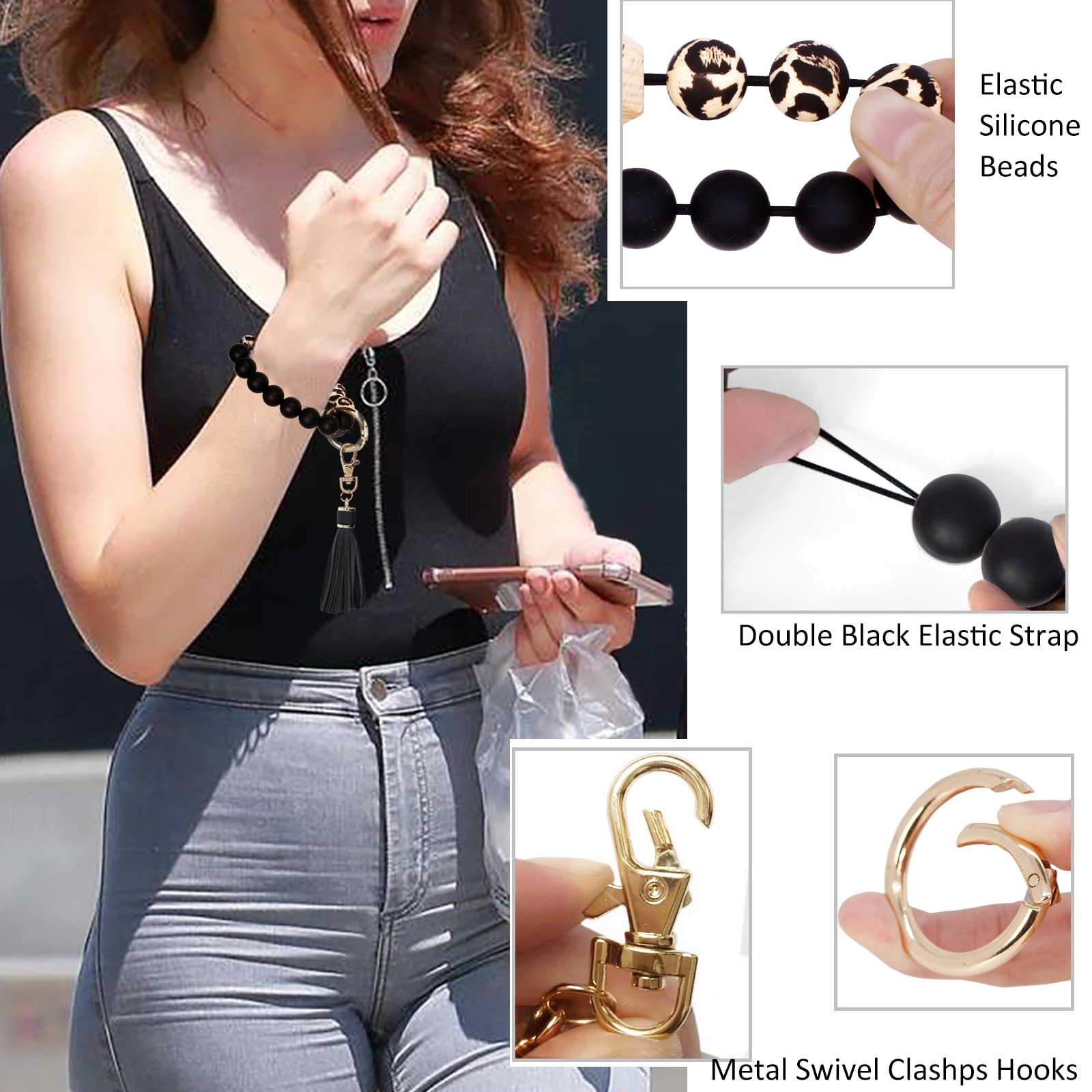 Silicone Key Ring Bracelet - Car