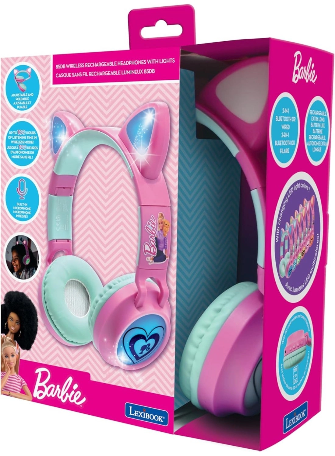 BARBIE 2 IN 1 Wireless Headphone