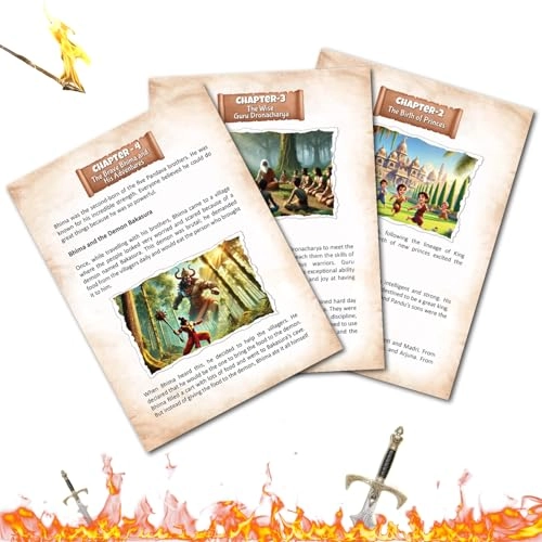 Illustrated Storybook + Educational Trump Cards - 6-12 40 pieces