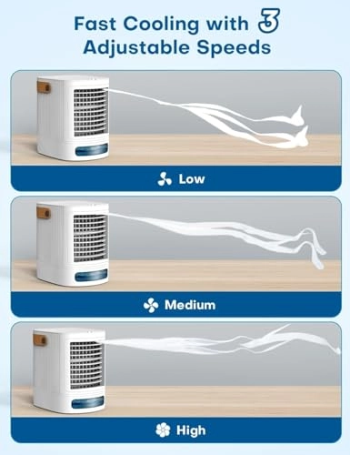 Mini Air Conditioner - 100 Cubic Feet Per Minute 700ml
